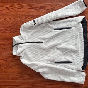 Helly Hansen Textured White Fleece Jacket